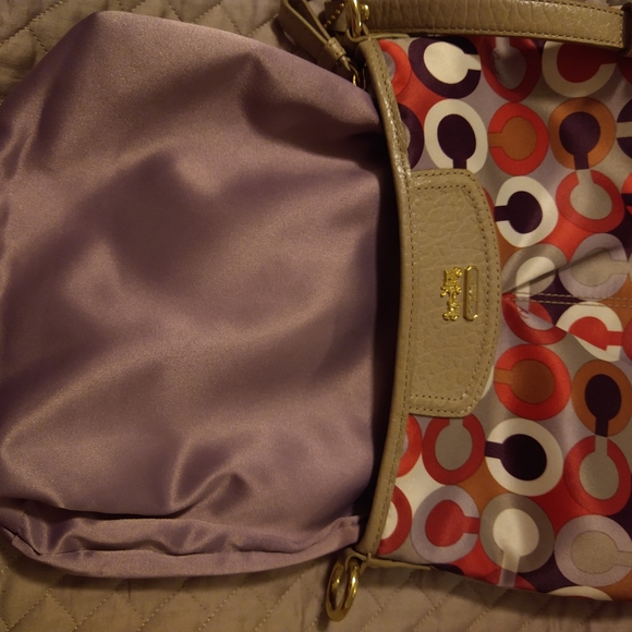 Vintage Coach Multi-color Purse and Wristlet - Picture 9 of 12